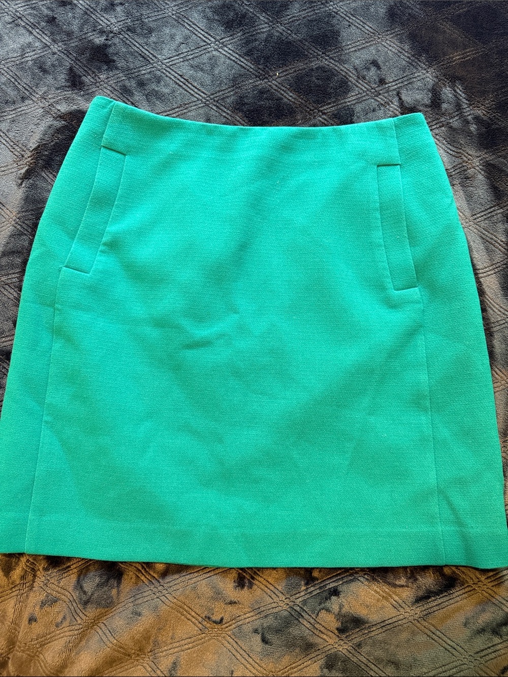 Banana Republic Teal Skirt with Front Welt Pockets